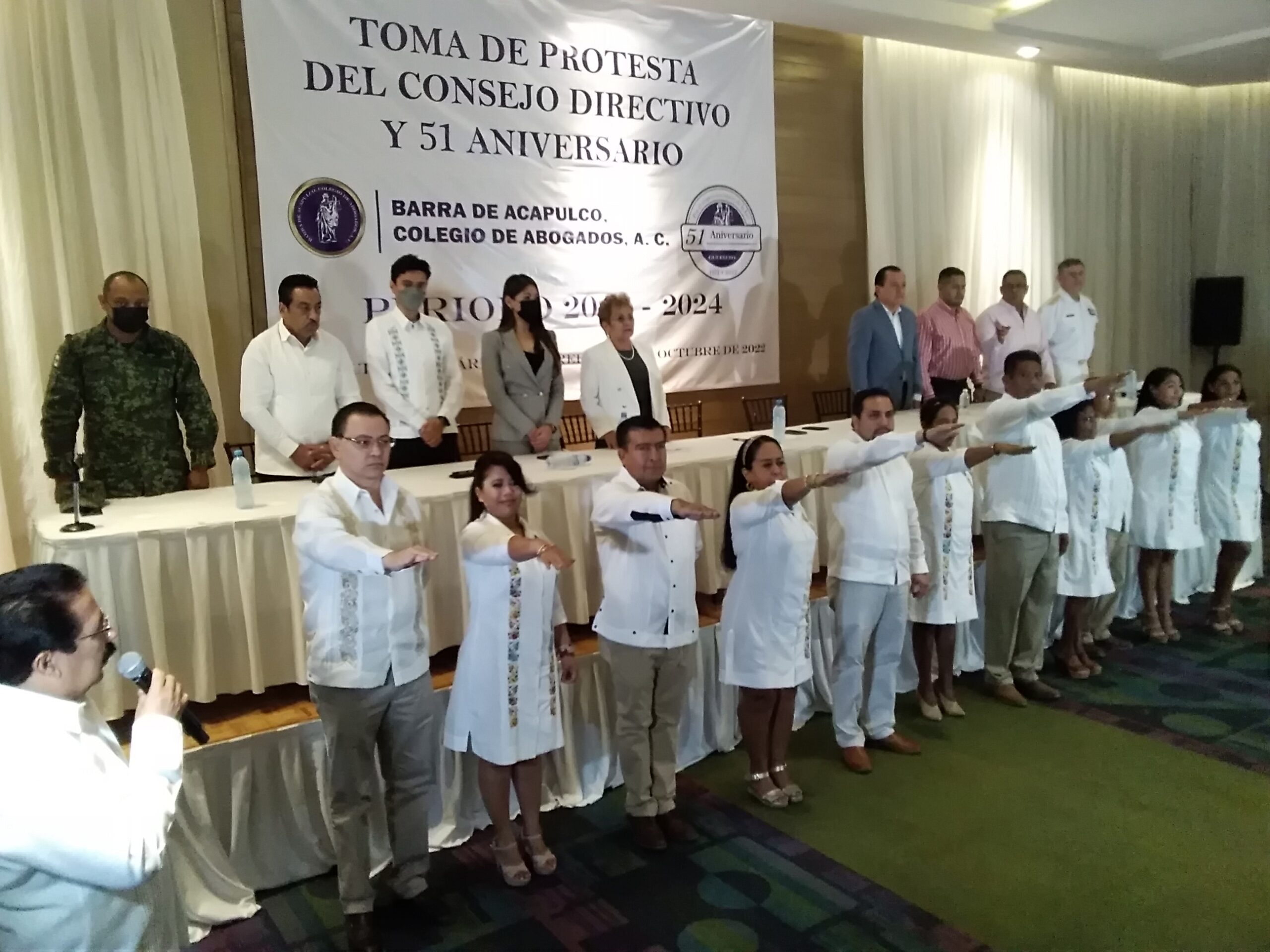 Toma protesta nueva mesa directiva del Colegio de Abogados de Acapulco