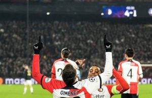 Santiago Giménez anotó en el triunfo del Feyenoord ante Sparta de Praga por la Champions League