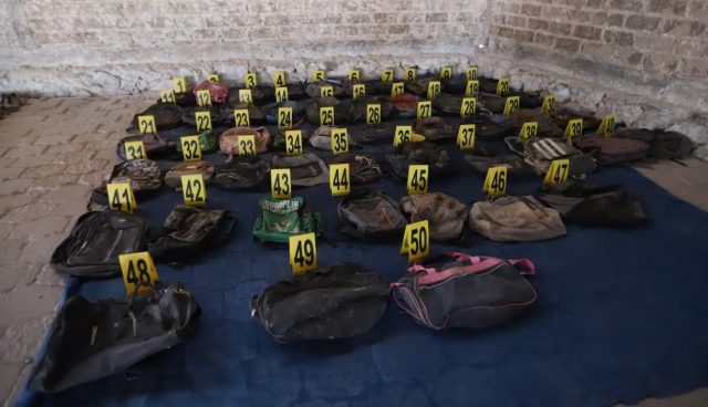 El colectivo Guerreros de Jalisco, del que participan madres buscadoras, reveló la serie de evidencias de los crímenes cometidos en el Rancho Izaguirre, usado como campo de exterminio. Fotos: Fiscalía de Jalisco